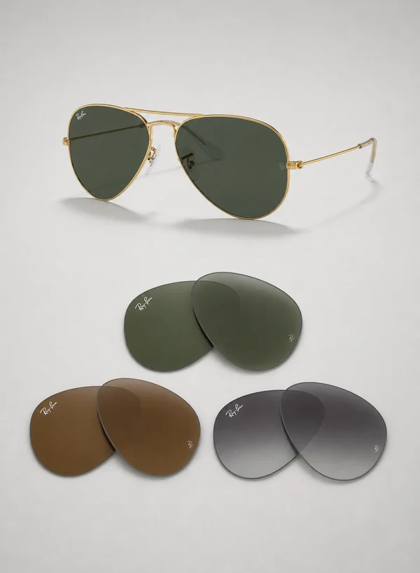 Verres de remplacement originaux Ray-Ban RB3025