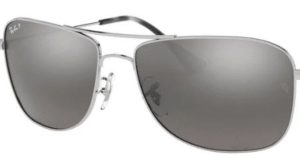 Verres originaux Ray-Ban RB3543, couleur 5J · Argent miroir chromance polarisé · plastique
