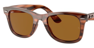 Verres originaux Ray-Ban RB4340 Wayfarer, couleur 33 · Marron uni