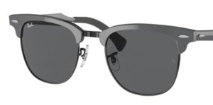 Verres originaux Ray-Ban RB3507 Clubmaster Aluminum, couleur B1 · Gris foncé