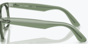 Branches originales Ray-Ban RB4340V vue, couleur 8418 · Transparent vert