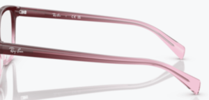 Branches originales Ray-Ban RB5362 vue, couleur 8311 · Rouge & rose