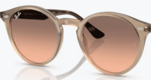 Verres originaux Ray-Ban RB2180, couleur 46 · Rose dégradé gris · plastique