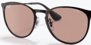 Verres originaux Ray-Ban RB3539 Erika Metal, couleur Q4 · Photochromatic marron dégradé marron foncé · plastique