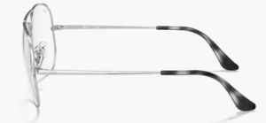 Branches originales Ray-Ban RB3689 Aviator Metal II, couleur 9149 · Argent