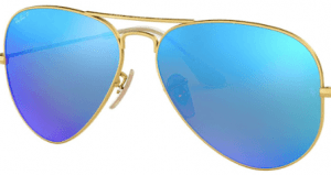 Verres originaux Ray-Ban RB3025 Aviator, couleur 17 · Bleu flash miroir