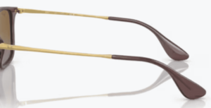 Branches originales Ray-Ban RB4187 Chris, couleur 6593 · Transparent marron foncé