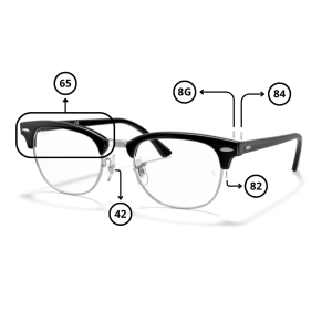 Pièces Rechange Ray-Ban 5154 CLUBMASTER Originaux