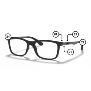 Pièces Rechange Ray-Ban Junior 1549 Originaux