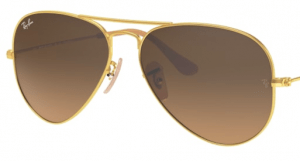 Verres originaux Ray-Ban RB3025 Aviator, couleur M2 · Marron dégradé polarisé