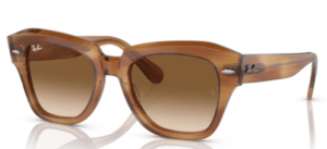 Ray-Ban RB2186 STATE STREET, couleur 140351 · Marrón a rayas