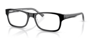 Ray-Ban RX5268, couleur 2034 · Noir sur transparent