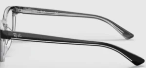 Branches originales Ray-Ban RB1536, couleur 3529 · Noir sur transparent
