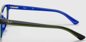 Branches originales Ray-Ban RB1536, couleur 3600 · Gris foncé sur bleu