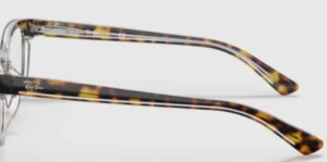 Branches originales Ray-Ban RB1536, couleur 3602 · Havane foncé sur transparent