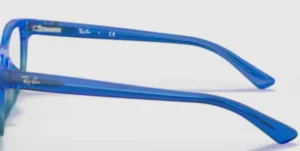 Branches originales Ray-Ban RB1536, couleur 3731 · Bleu rayé dégradé
