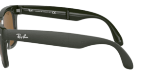 Branches originales Ray-Ban RB4105 Folding Wayfarer, couleur 6575 · Vert