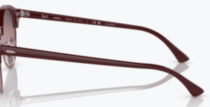 Branches originales Ray-Ban RB4246 Clubround, couleur 1365 · Bordeaux sur rose or