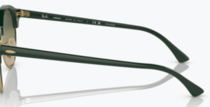 Branches originales Ray-Ban RB4246 Clubround, couleur 1368 · Vert sur or