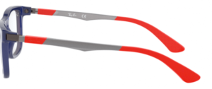 Branches originales Ray-Ban RB1549 Junior, couleur 3734 · Trasparent bleu