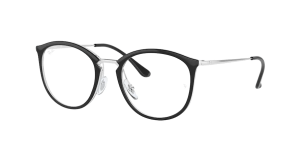 Ray-Ban RX7140, couleur 5852 · Noir sur transparent