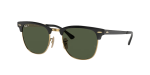 Ray-Ban RB3716 CLUBMASTER METAL, couleur 187/58 noir sur arista