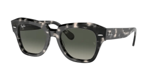 Ray-Ban RB2186 STATE STREET, couleur 133371 · Gris havane
