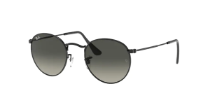 Ray-Ban RB3447N ROUND METAL, couleur 002/71 noir