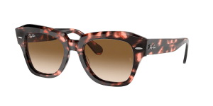 Ray-Ban RB2186 STATE STREET, couleur 133451 · Rose havane