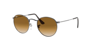 Ray-Ban RB3447N ROUND METAL, couleur 004/51 gunmetal