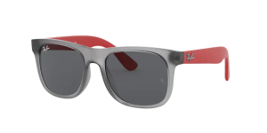 Ray-Ban RJ9069S, couleur 705987 rubber transparent gris