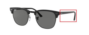 Verres originaux Ray-Ban RB3016 Clubmaster, couleur B1 · Gris foncé