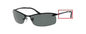 Branches originales Ray-Ban RB3183 Mini tournevis 4 en 1 Modèles, couleur 002 · Noir