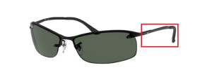 Branches originales Ray-Ban RB3183 Mini tournevis 4 en 1 Modèles, couleur 006 · Noir