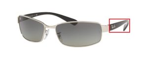 Branches originales Ray-Ban RB3364, couleur 003 · Argent