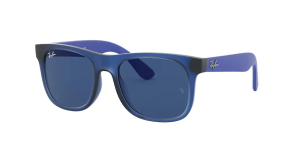 Ray-Ban RJ9069S, couleur 706080 rubber transparent bleu