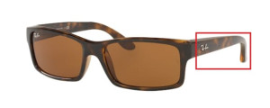 Branches originales Ray-Ban RB4151, couleur 710 · Havane clair