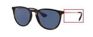 Branches originales Ray-Ban RB4171 Erika, couleur 6390 · Havane