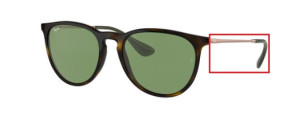 Branches originales Ray-Ban RB4171 Erika, couleur 6393 · Havane