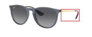 Branches originales Ray-Ban RB4171 Erika, couleur 6592 · Transparent bleu