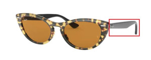 Branches originales Ray-Ban RB4314 Nina, couleur 1248 · Havane gialla