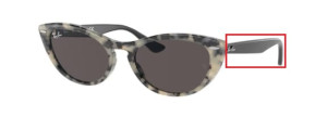 Branches originales Ray-Ban RB4314 Nina, couleur 1251 · Havane beige