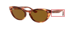 Branches originales Ray-Ban RB4314 Nina, couleur 954 · Écaille clair
