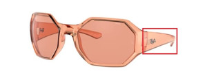 Branches originales Ray-Ban RB4337, couleur 6539 · Orange
