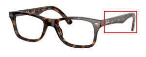 Branches originales Ray-Ban RB5228 vue, couleur 2012 · Havane foncé