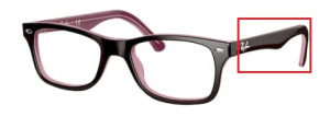 Branches originales Ray-Ban RB5228 vue, couleur 2126 · Marron/rose