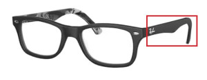 Branches originales Ray-Ban RB5228 vue, couleur 5405 · Supérieur mat noir sur tex camuflage