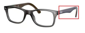 Branches originales Ray-Ban RB5228 vue, couleur 5546 · Gris
