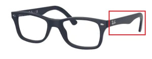 Branches originales Ray-Ban RB5228 vue, couleur 5583 · Sand bleu