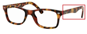 Branches originales Ray-Ban RB5228 vue, couleur 5712 · Havane marron/gris